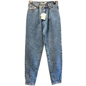 By Egreis Women's High-Waisted Mom Jeans Barrel Shape New w/Tag Size Small